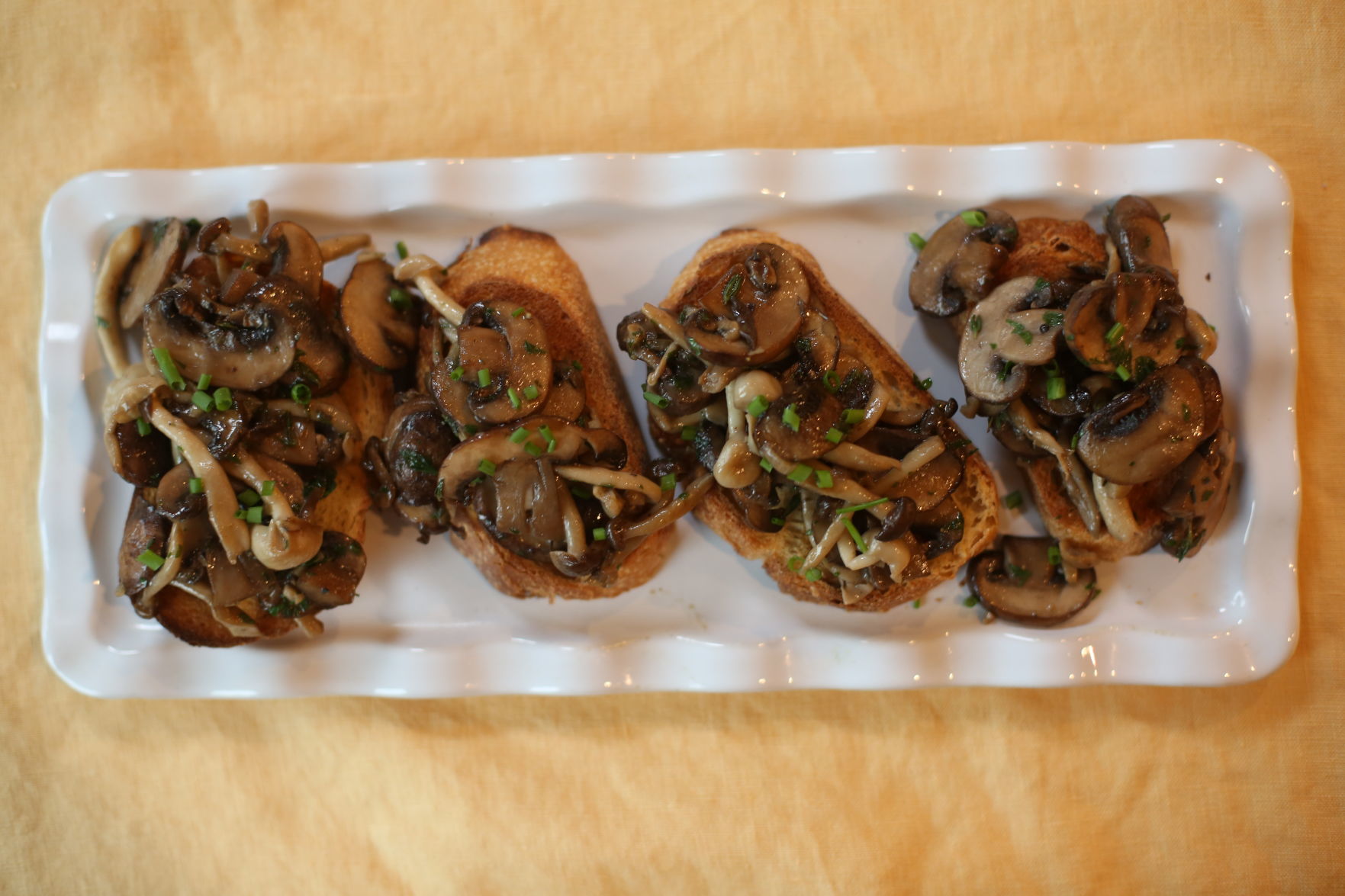 Sauteed Mushrooms on Toast